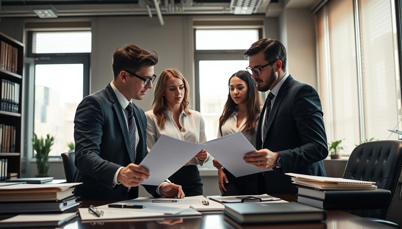 Family Reviewing Legal Documents